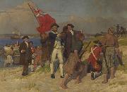 E.Phillips Fox Landing of Captain Cook at Botany Bay Germany oil painting artist